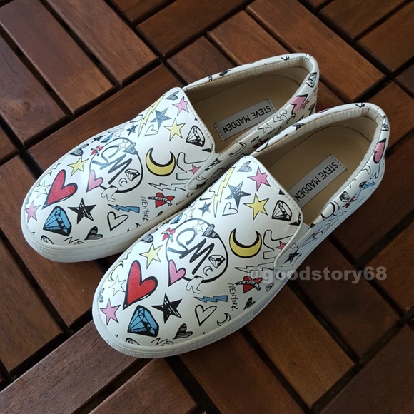 Steve Madden Gillian White Multi Sneakers - Picture 7 of 8